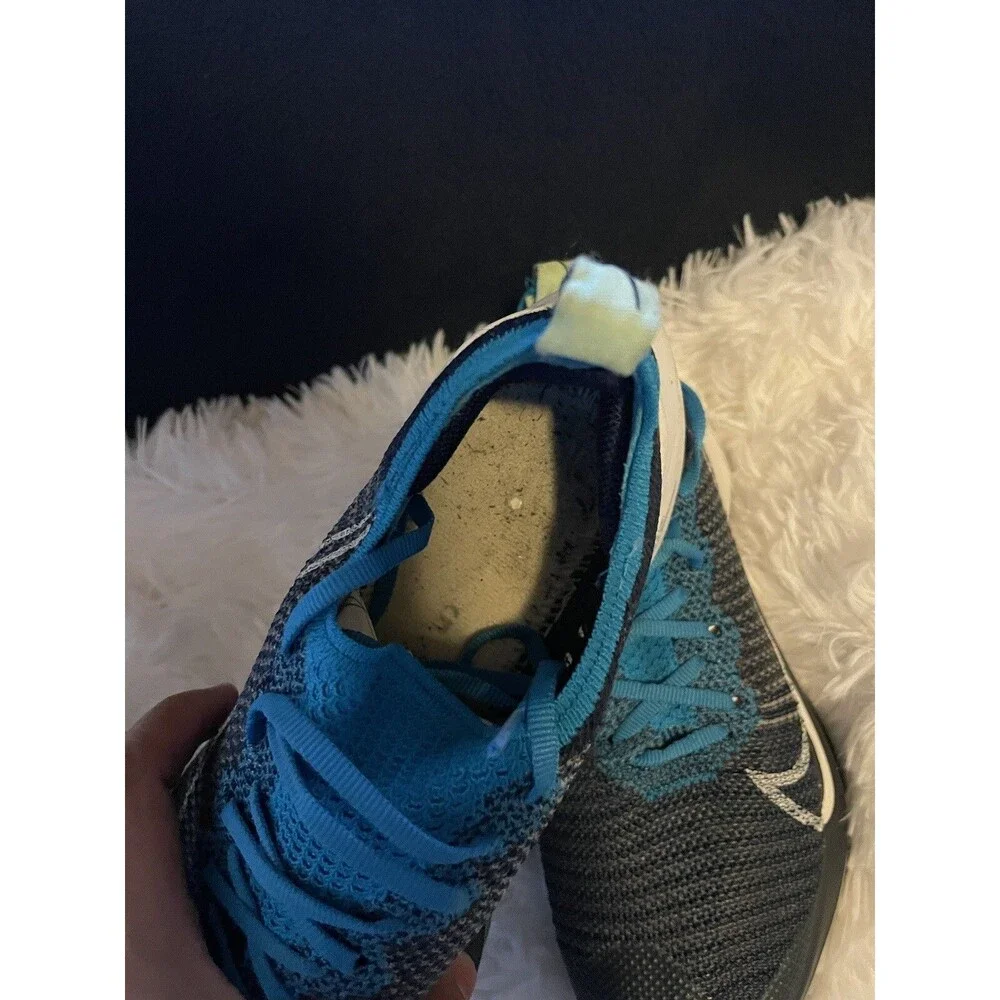Nike Air Zoom Tempo Next% Flyknit Blue/Navy Running Shoes - Kids  Size 5